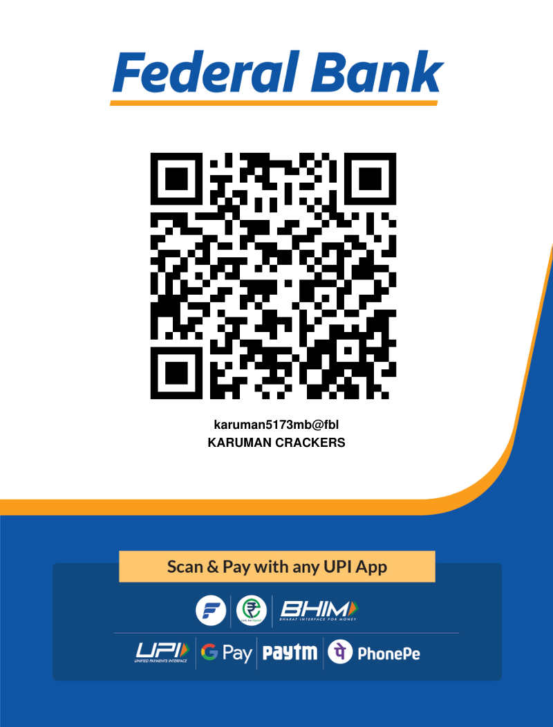 Federal Bank UPI QR Code - Karuman Crackers