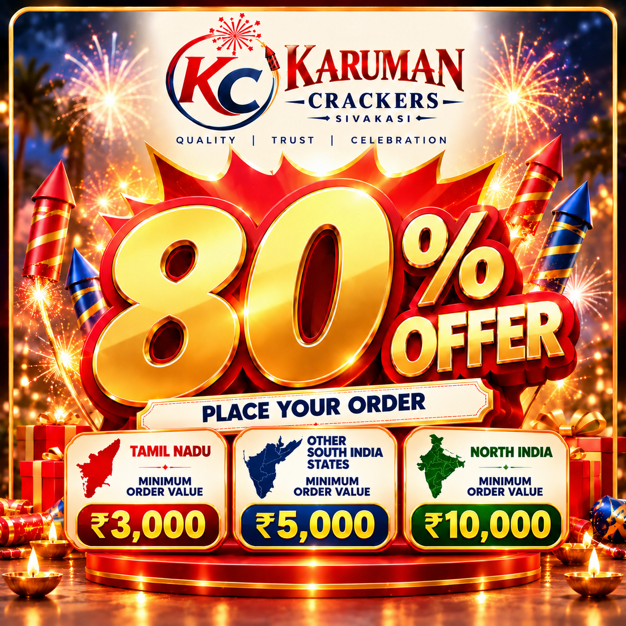 Karuman Crackers 80% Offer